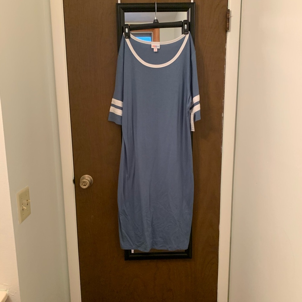 NWT LuLaRoe Julia Pale Blue Dress
